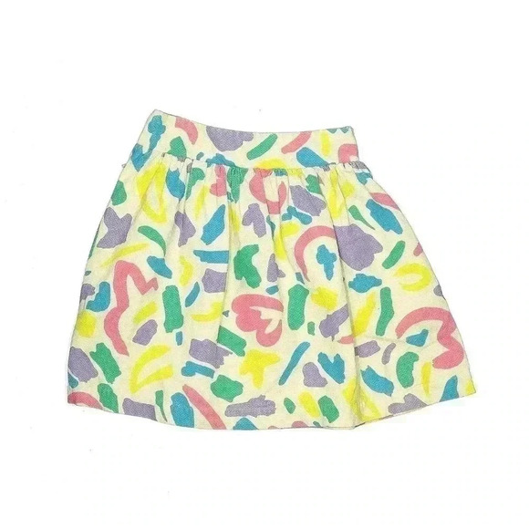 Moschino Barbie Mini Skirt California Dream 38 4 Small S Memphis Print 38 80s - Picture 11 of 15